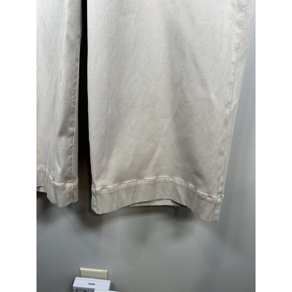 SPANX Stretch Twill Cropped Wide Leg size 2XL in Bone Beige Khaki Pants 20312R - Picture 3 of 9